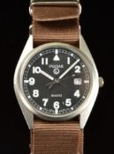 Pulsar gentleman's military issue wristwatch ref. V732-0L70 with date aperture, luminous hands and