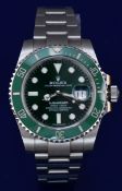 Rolex Oyster Perpetual Date Submariner 'Hulk' gentleman's automatic wristwatch ref. 116610 LV with
