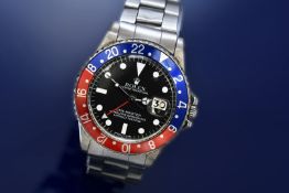 Rolex Oyster Perpetual GMT Master gentleman's automatic wristwatch ref. 1675 with date aperture,