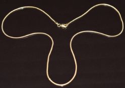 A 9ct gold snake chain, 4.5g, 41cm