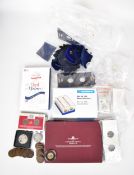 A small coin collector's album with coins, Queen Victoria onwards, some small silver content,