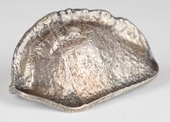 Victorian hallmarked silver novelty vesta case formed as a Brazil nut, London 1896, maker Henry