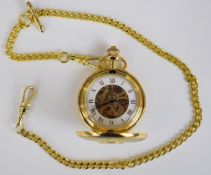 2012 quarter gold sovereign set into a pocket watch and a Bradford Exchange 'Lest We Forget' WW1