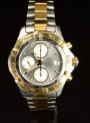 Tag Heuer Aquaracer gentleman's automatic chronograph wristwatch ref. CAF2120 with date aperture,
