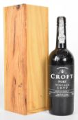 Croft Vintage Port 1977, 75cl, 20.5% vol. PLEASE NOTE ALL ALCOHOL & TOBACCO ITEMS ARE SUBJECT TO