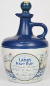 Lamb's Navy Rum ceramic flagon celebrating the 1986 Royal Wedding of Prince Andrew and Sarah