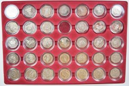 Isle of Man TT set of 50p coins, in fitted tray