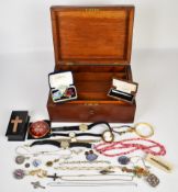 A collection of jewellery including a pair of 9ct gold earrings set with opals and emeralds, Primula