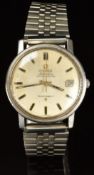 Omega Constellation chronometer gentleman's automatic wristwatch with date aperture, two-tone