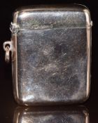 Edward VII 9ct gold vesta case, London 1903, maker Joseph Walton, 5cm, 27g