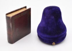 Victorian velvet ring box 'J.Byrne & Son Ltd, Bold Street, Liverpool and at 83 Hatton Garden,