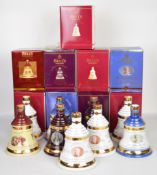 Nine Bell's Extra Special Scotch Whisky ceramic decanters, 70cl, 40% vol, all in original boxes.