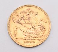 1930 George V gold full sovereign with South Africa Mint mark