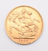 1903 Edward VII gold full sovereign