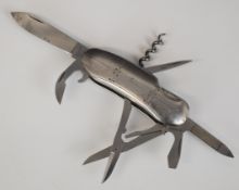 Tiffany & Co. Wenger folding pocket multitool including knife, scissors, screwdriver and bottle