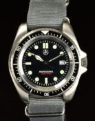 Diver's style gentleman's wristwatch ref. SM8016 with date aperture, luminous hands and hour
