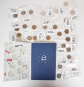 Royal Mint Great British Coin Hunt album with a set of A-Z 2018 10p coins, in unopened bags