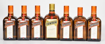 Seven bottles of Cointreau orange liqueur comprising 6x 50cl and 1x 70cl, 40%vol. PLEASE NOTE ALL
