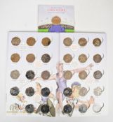 Royal Mint The Great British Coin Hunt UK 50 Sports Coin Collector Album, with completer medal