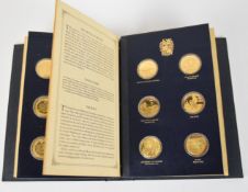 Churchill Centenary Trustees Edition hallmarked silver gilt medal set by John Pinches comprising