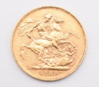 1884 Queen Victoria gold full sovereign