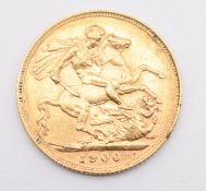 1900 Queen Victoria gold full sovereign
