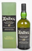 Ardbeg Distillery 17 year old Islay Single Malt Scotch Whisky, 70cl, 40% vol, in original box.