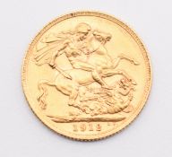 1912 George V gold full sovereign