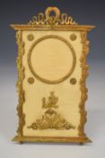 19th or early 20thC French Empire style watch holder with gilt metal decoration, height 15.5cm