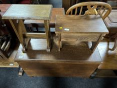 A 20th century plywood blanket box (width 94cm),