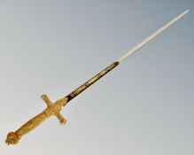 A Franklin Mint ceremonial sword.