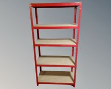 A five tier utility shelf.