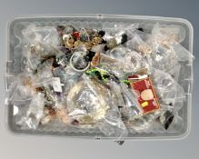 A box containing a large quantity of costume jewellery.