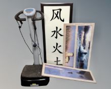 A Vibro Power vibration plate,