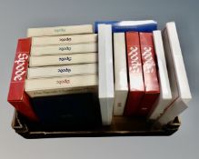 A box containing 15 boxed Spode Christmas and collector's plates.