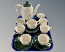 A Simpson's Potteries Pastoral fifteen piece coffee service.