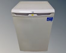 A Beko underbench fridge.