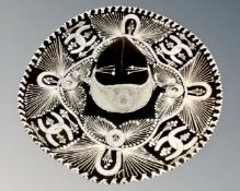 A Sombrero with sequinned decoration.