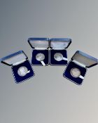 The Royal Mint : Queen Elizabeth II Cook Islands Coronation 2 dollar Sterling silver coins,