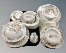 Twenty-six pieces of Aynsley Cottage Garden dinner ware