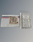 An 18th century compendium relating to the Religious Society of Jesuits, dated 1739.