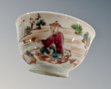 A Chinese porcelain tea bowl, diameter 7.