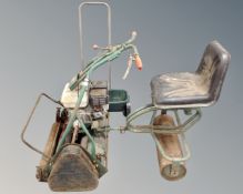 A Webb ride on petrol lawn mower