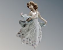 A Lladro china figure : Summer Serenade, model number 6193.