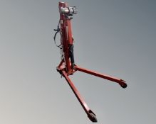 A Clarke Strongarm 1 ton folding crane model CFC-1000, with instructions.