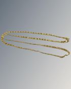 A 22ct yellow gold necklace, 7.6g.