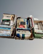 Three boxes of maritime books.