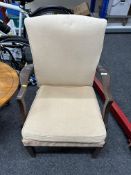 An early 20th century armchair.