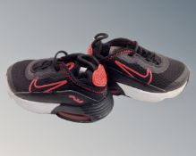 A pair of Nike Air Max baby's trainers size 4.