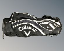 A Callaway golf bag.